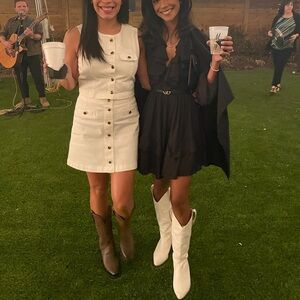 Reformation Two-Piece Denim Dress
VINTAGE WHITE, Size 4